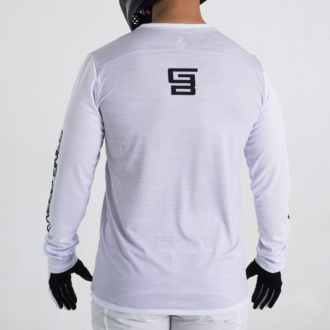 Jersey GangBrand MTB Manga Larga Blanco