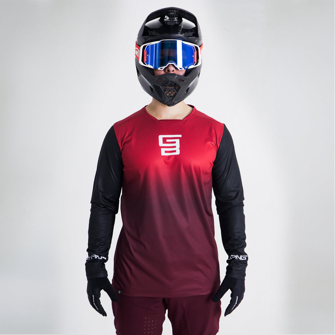 Jersey GangBrand MTB Manga Larga Tinto