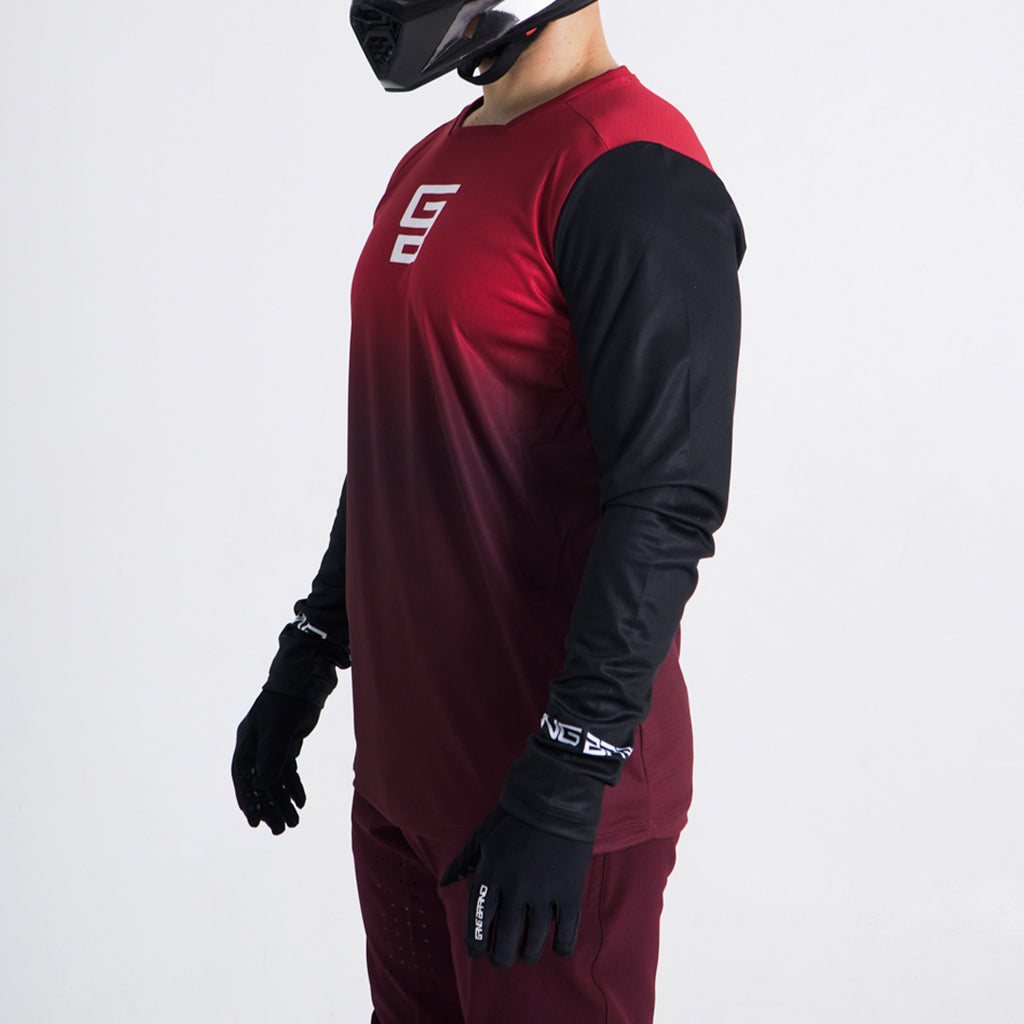 Jersey GangBrand MTB Manga Larga Tinto