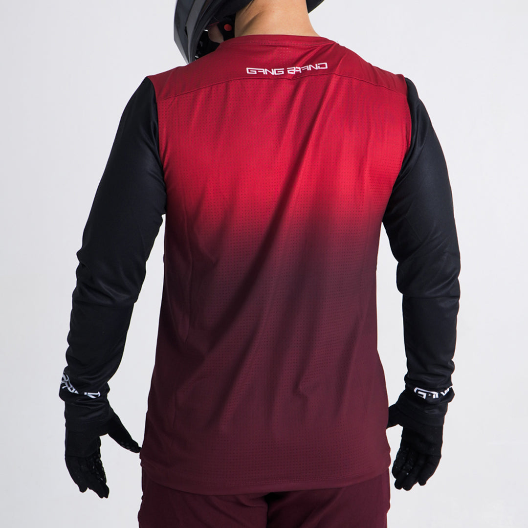Jersey GangBrand MTB Manga Larga Tinto
