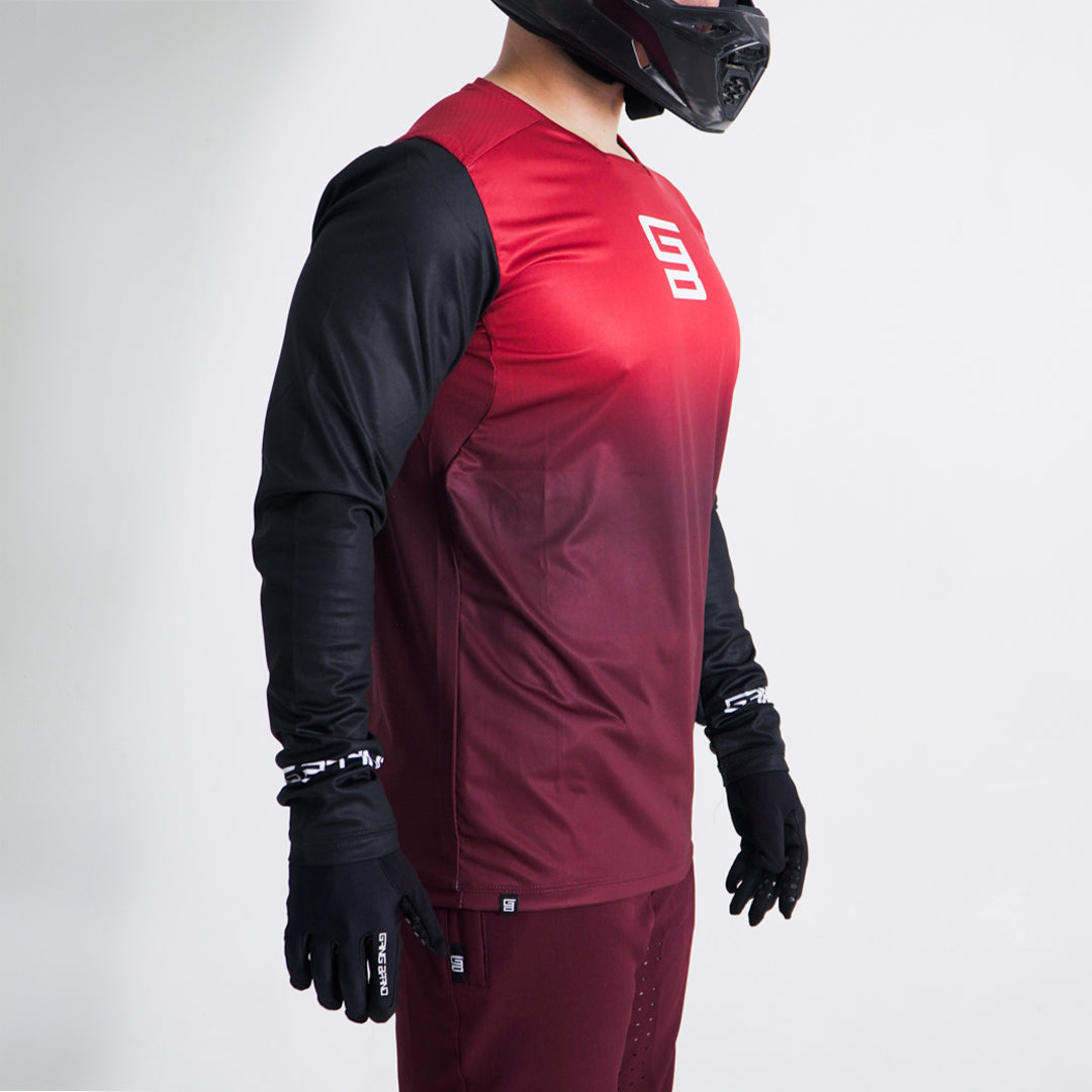 Jersey GangBrand MTB Manga Larga Tinto