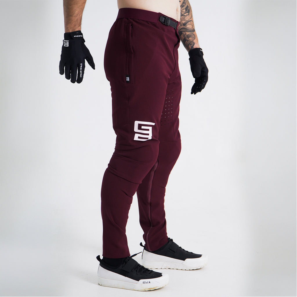 Pantalón GangBrand MTB Downhill/Enduro Clásico Tinto