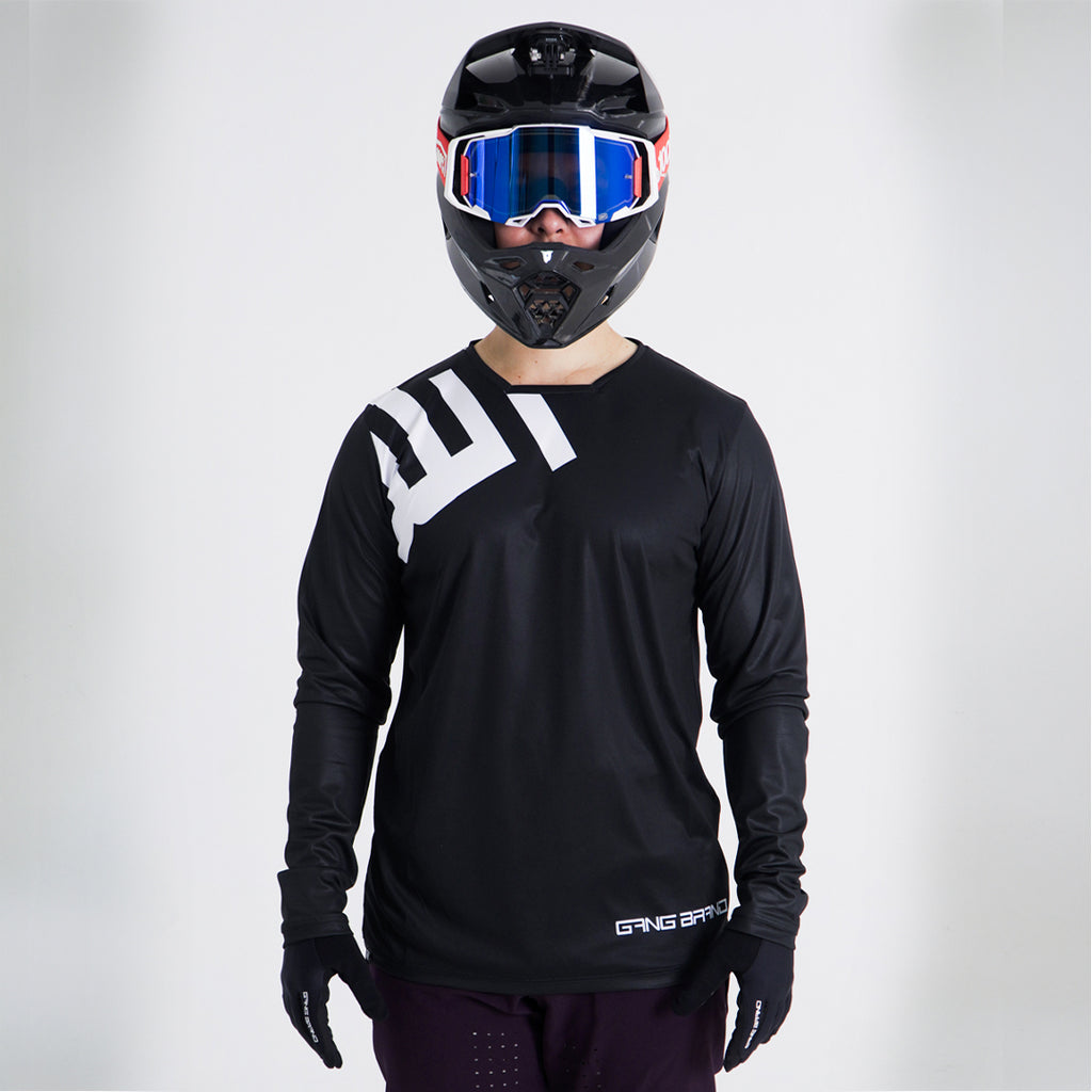 Jersey GangBrand MTB Manga Larga Negro