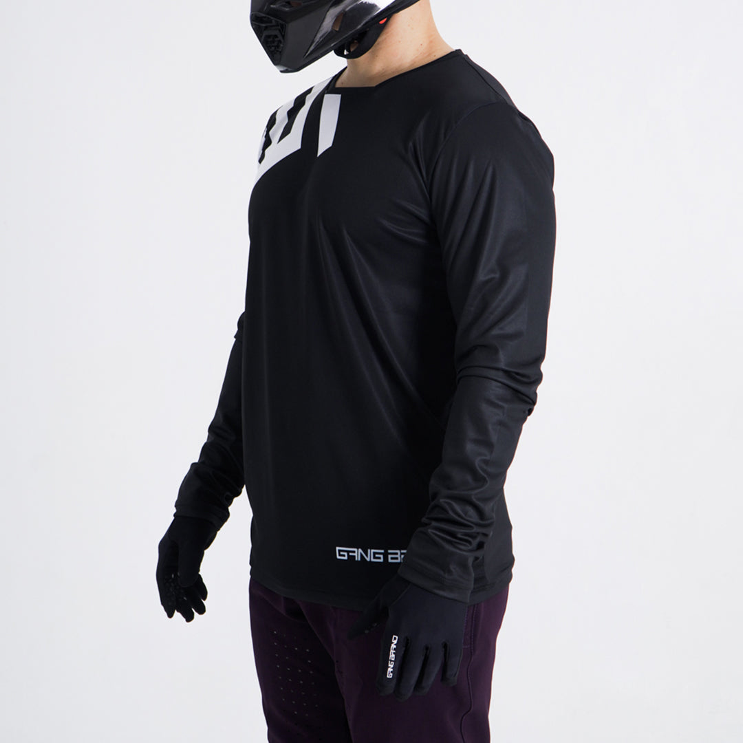 Jersey GangBrand MTB Manga Larga Negro