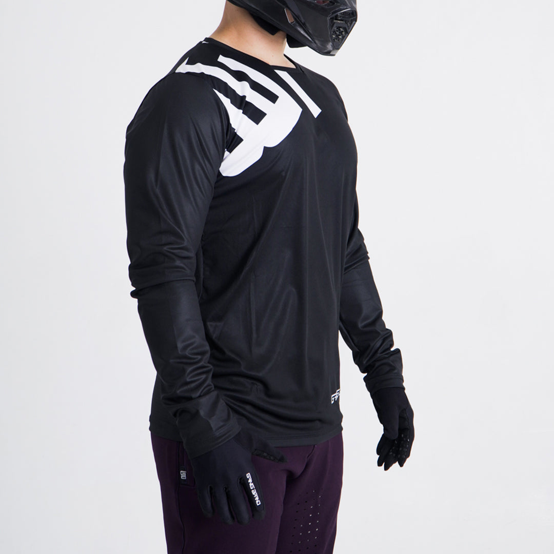 Jersey GangBrand MTB Manga Larga Negro