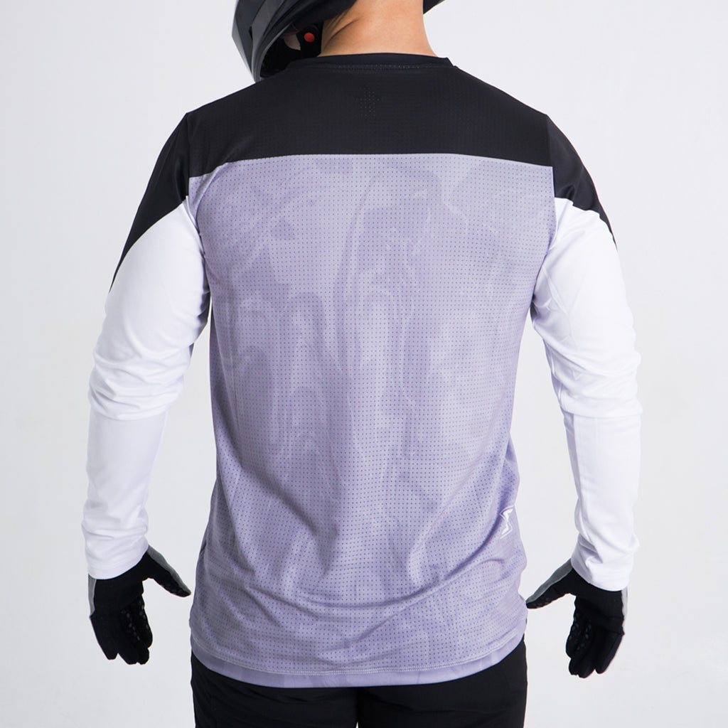 Jersey GangBrand MTB Manga Larga Gris Claro