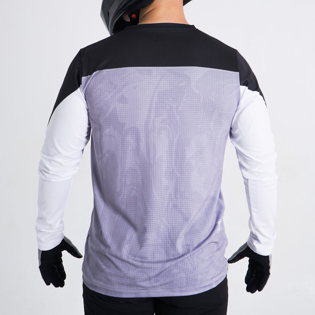 Jersey GangBrand MTB Manga Larga Gris Claro