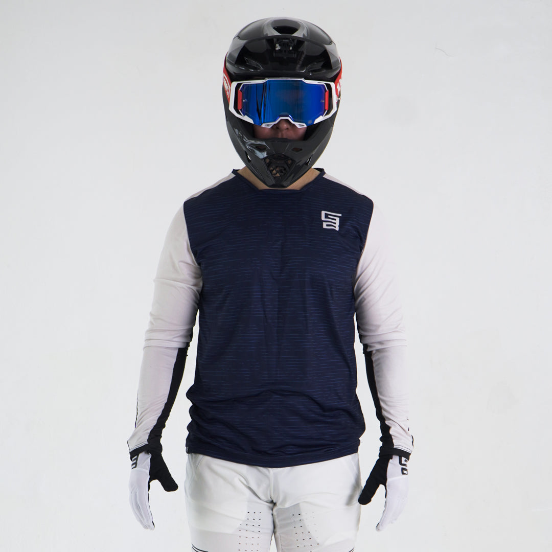 Jersey Gangbrand MTB Manga Larga Azul