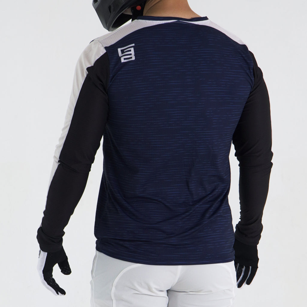 Jersey Gangbrand MTB Manga Larga Azul