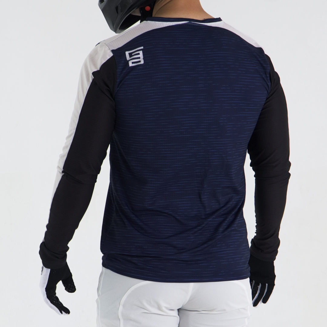 Jersey Gangbrand MTB Manga Larga Azul