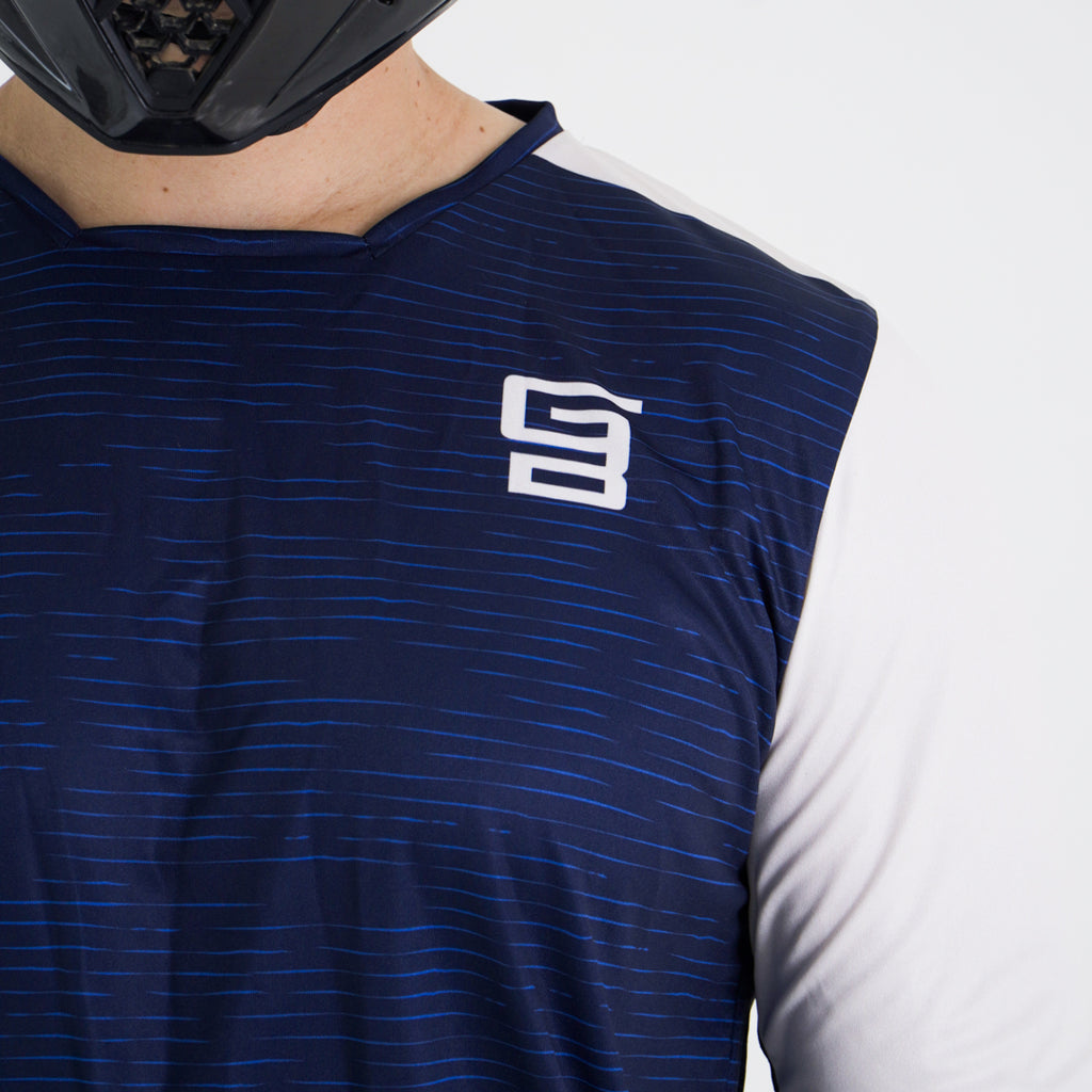 Jersey Gangbrand MTB Manga Larga Azul
