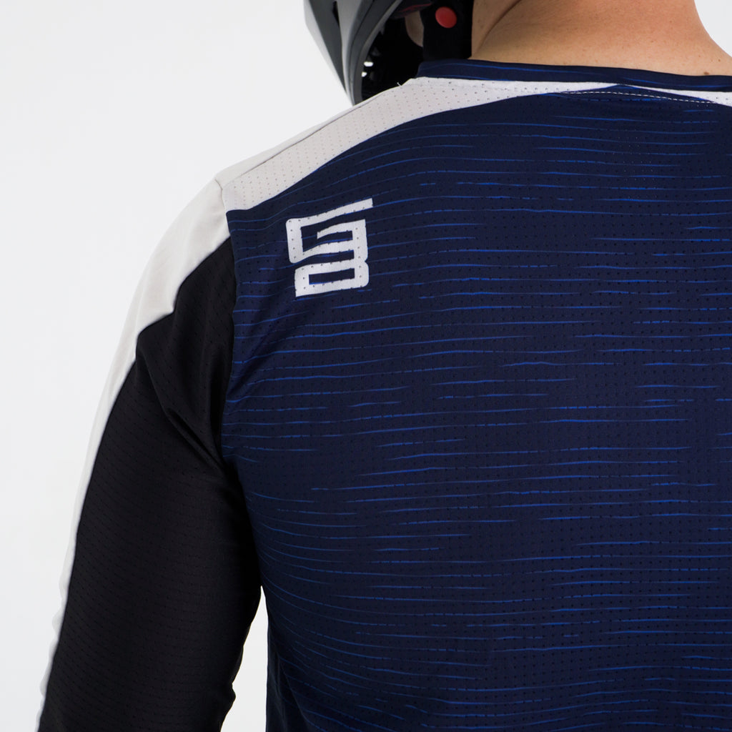 Jersey Gangbrand MTB Manga Larga Azul
