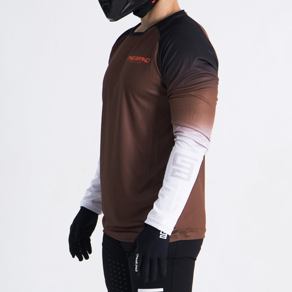 Jersey GangBrand MTB Manga Larga Café Degradado