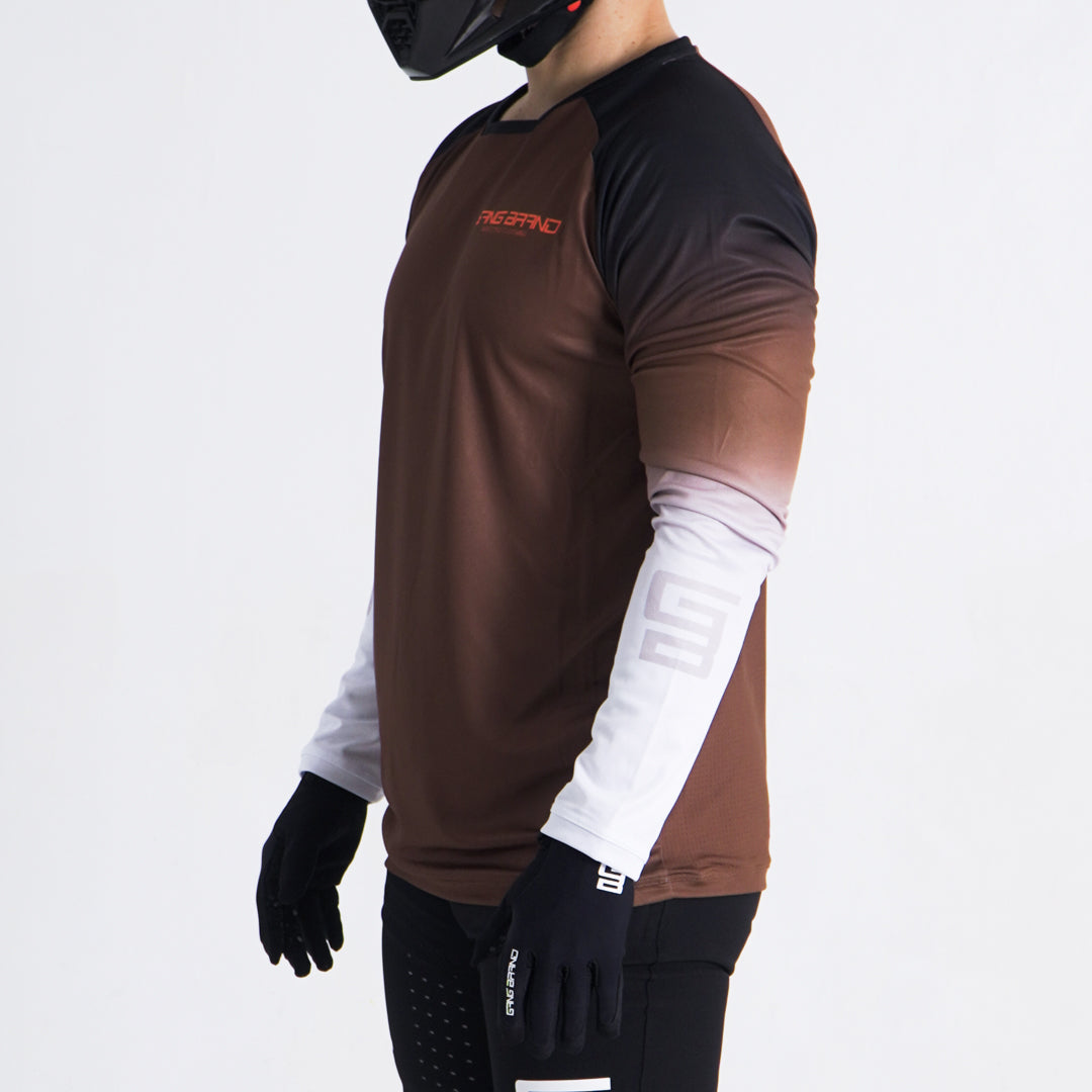 Jersey GangBrand MTB Manga Larga Café Degradado