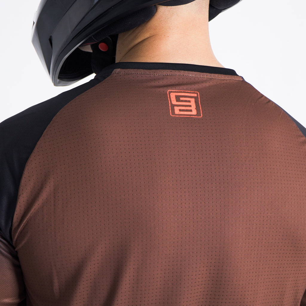 Jersey GangBrand MTB Manga Larga Café Degradado