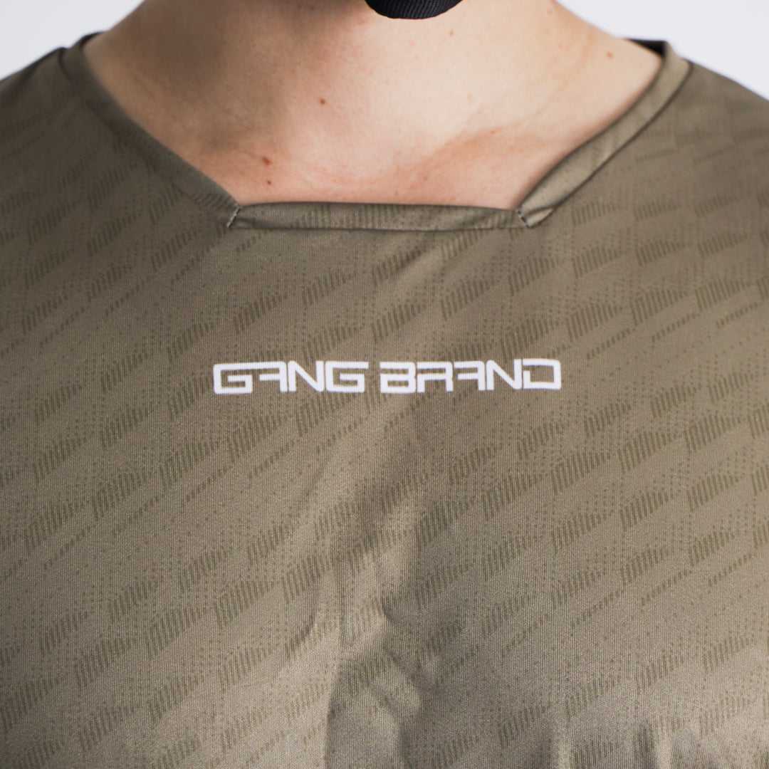 Jersey Gangbrand MTB Manga Larga Verde Olivo