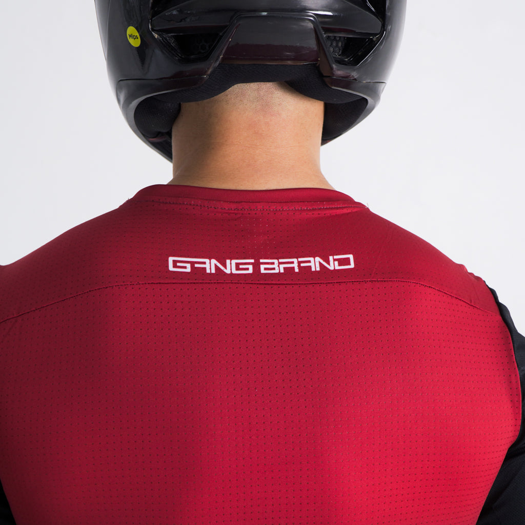 Jersey GangBrand MTB Manga Larga Tinto