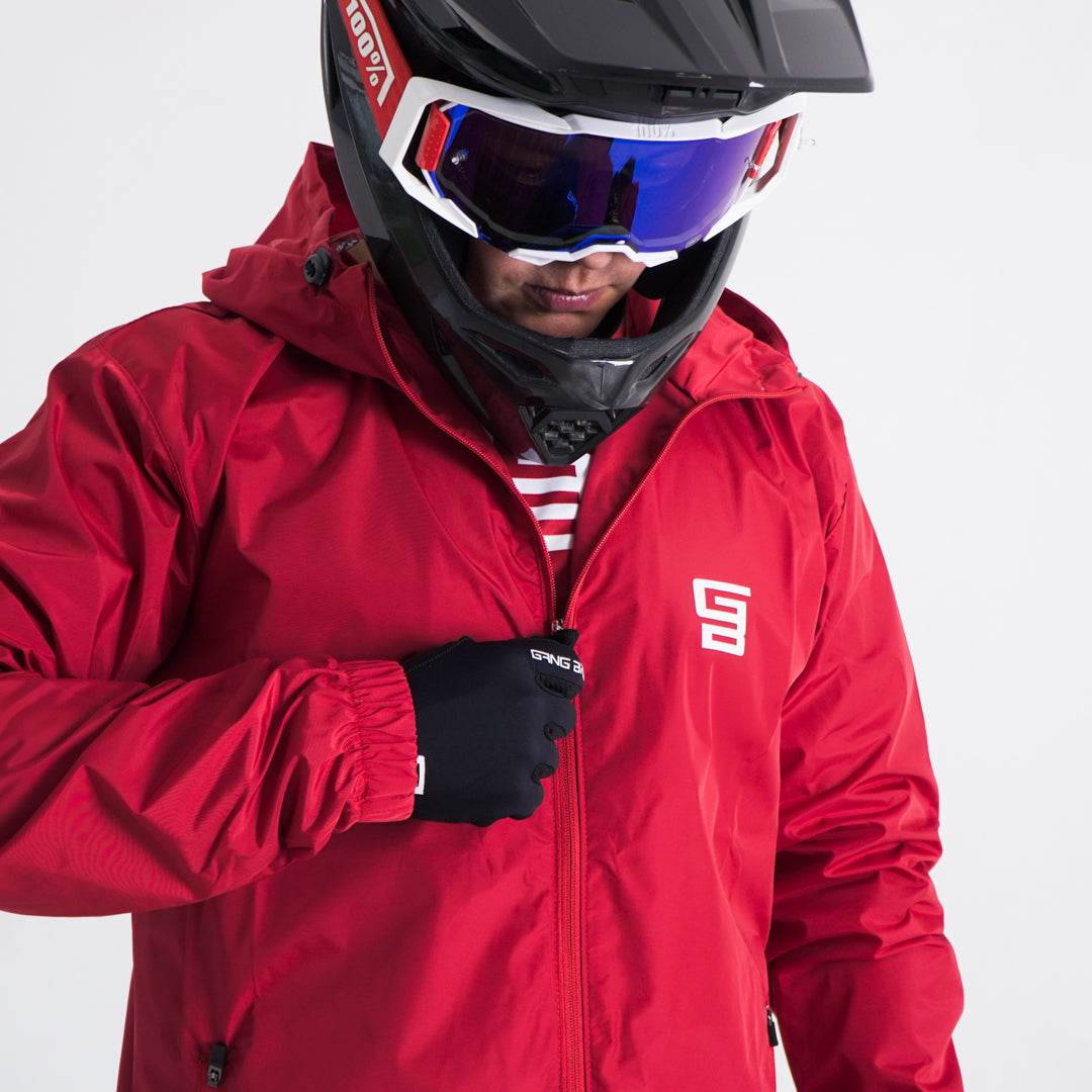 Chamarra Impermeable GangBrand Rojo