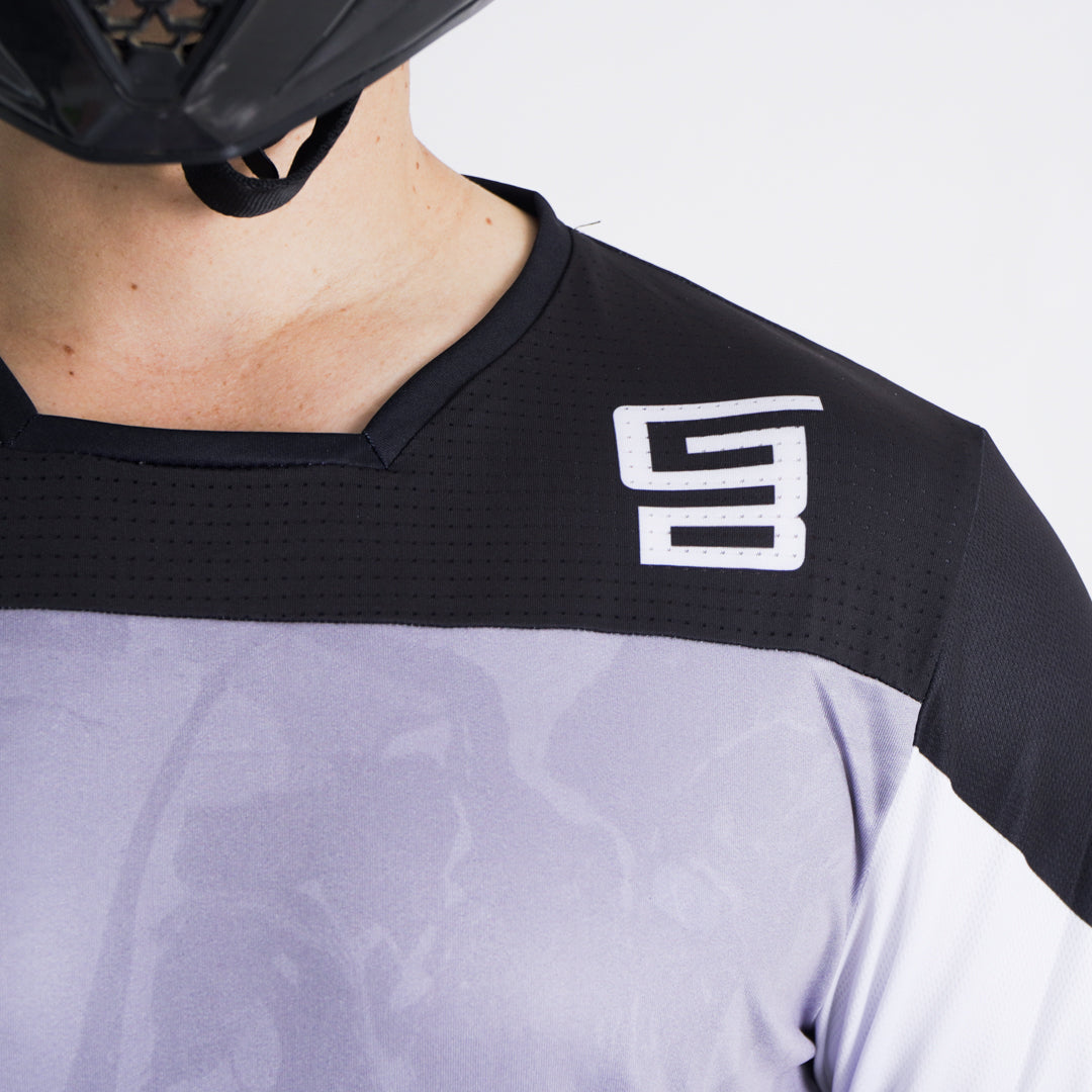 Jersey GangBrand MTB Manga Larga Gris Claro