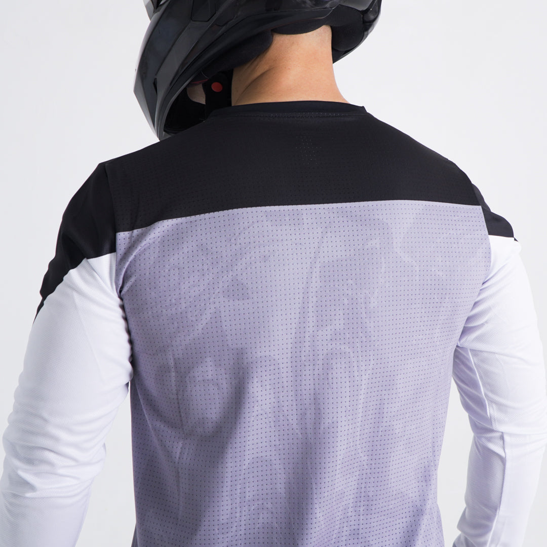 Jersey GangBrand MTB Manga Larga Gris Claro
