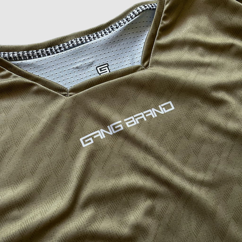 Jersey Gangbrand MTB Manga Larga Café
