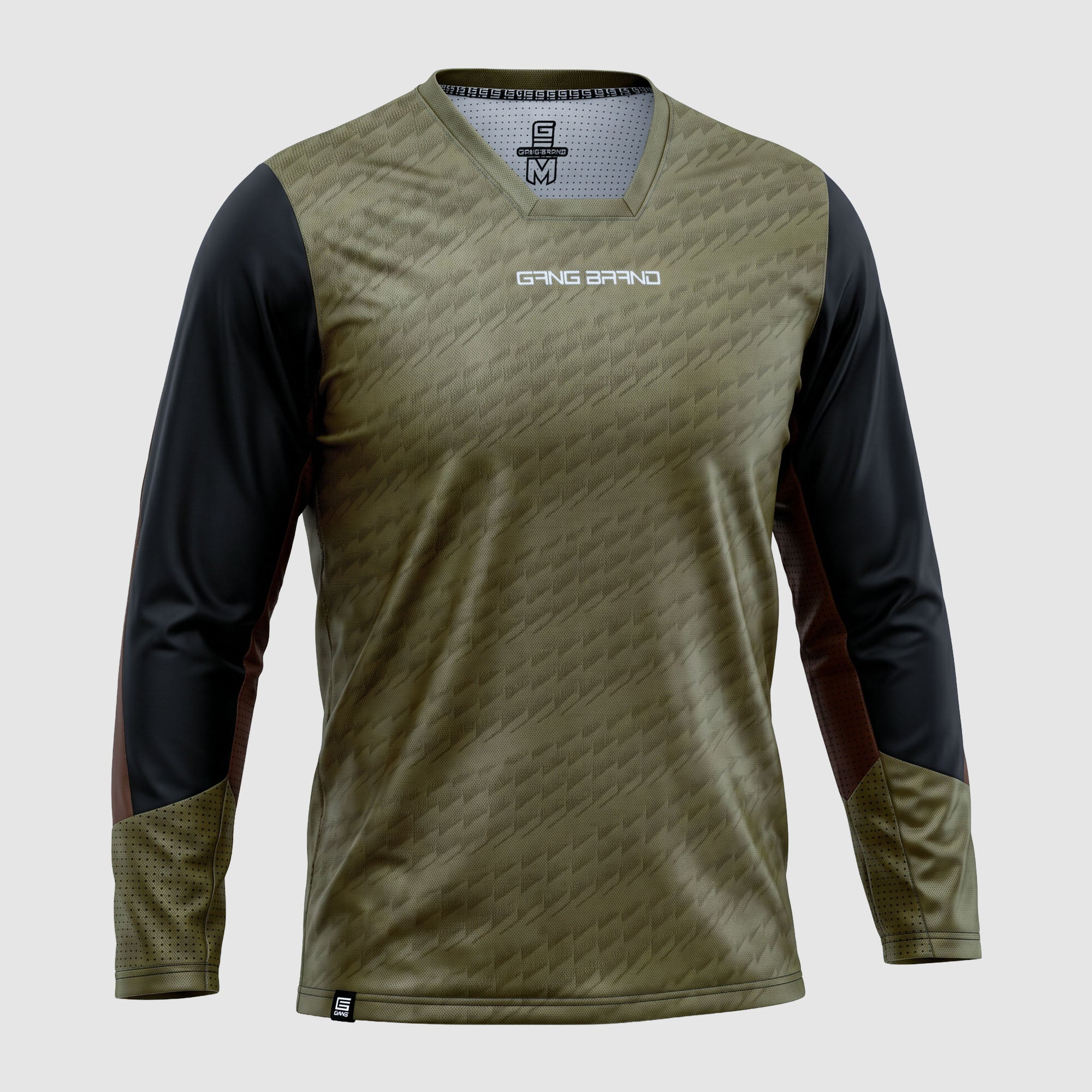 Jersey Gangbrand MTB Manga Larga Café