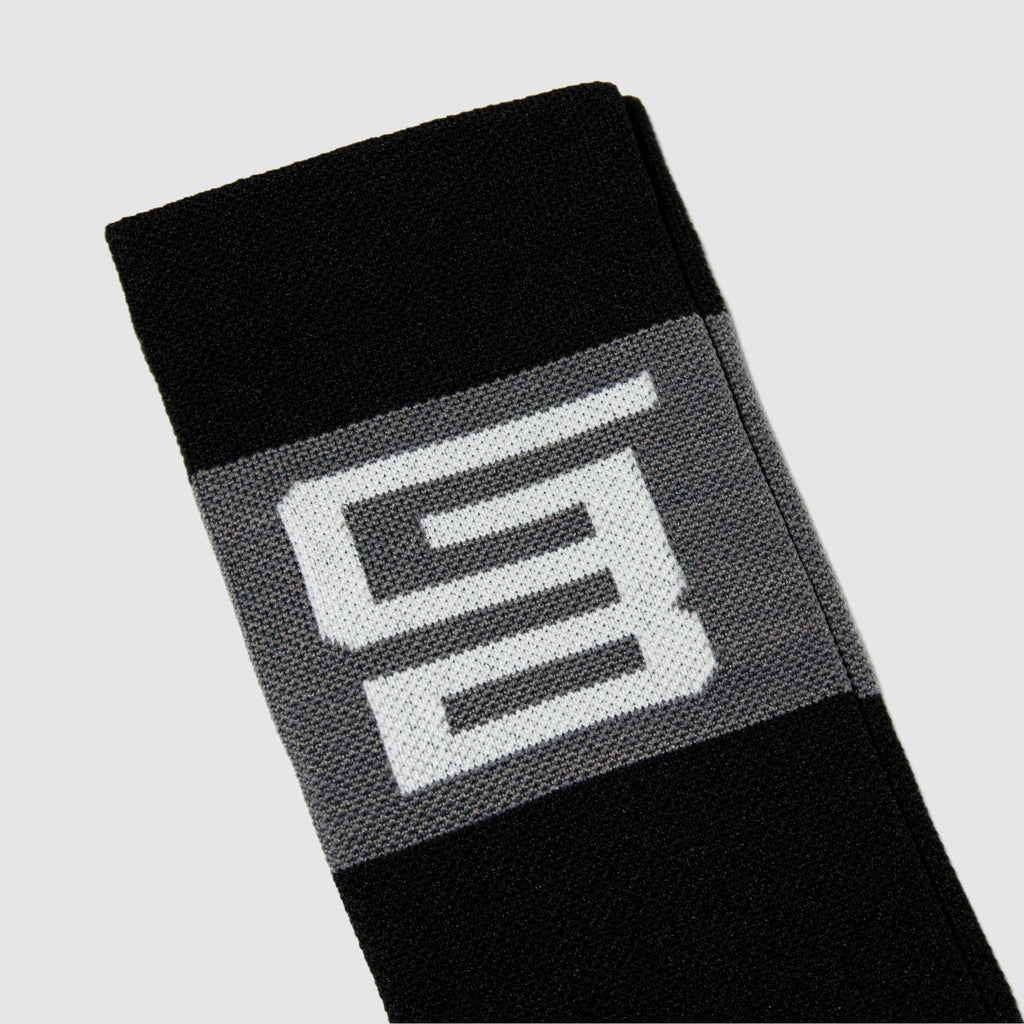 Calcetas GangBrand de Compresión Logo Blanco con Gris