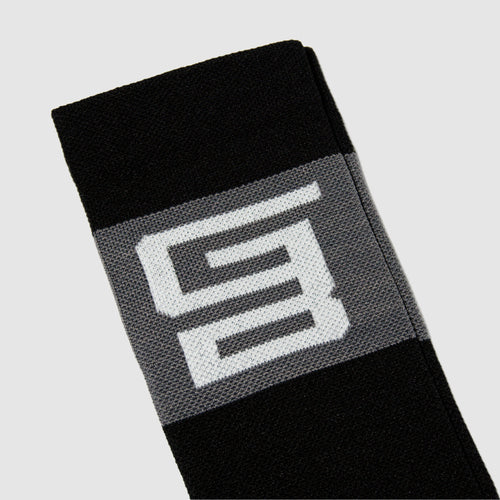 Calcetas GangBrand de Compresión Logo Blanco con Gris