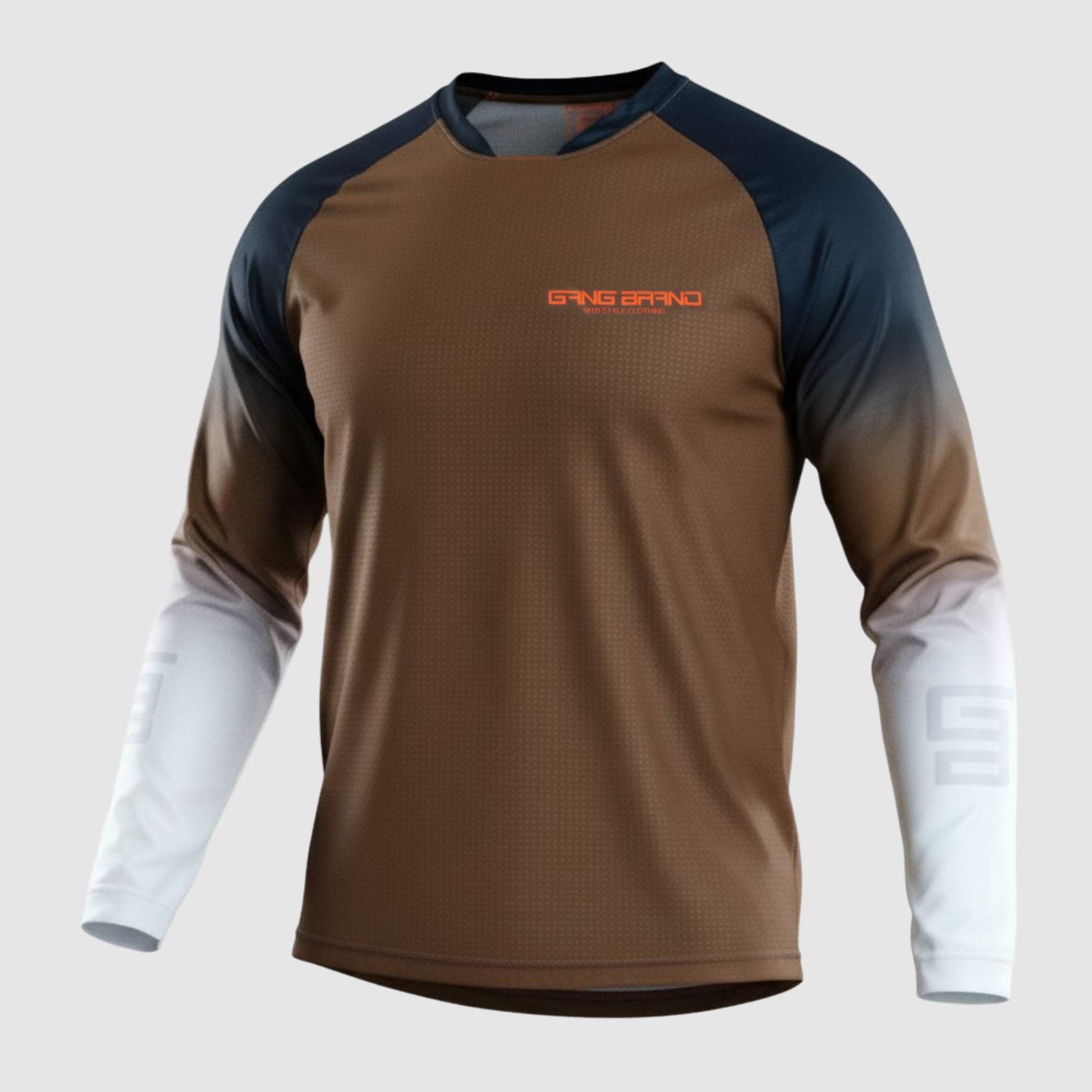Jersey GangBrand MTB Manga Larga Café Degradado