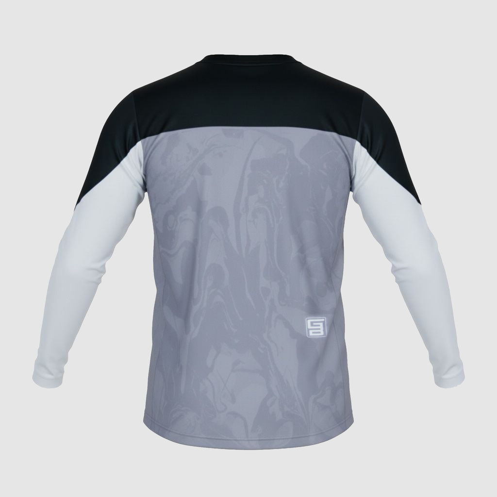 Jersey GangBrand MTB Manga Larga Gris Claro