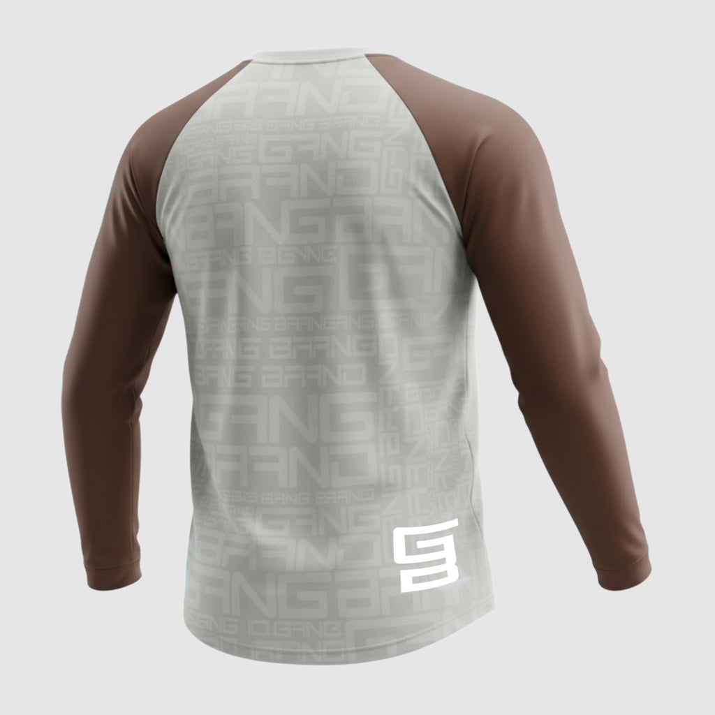 Jersey GangBrand MTB Manga Larga Beige