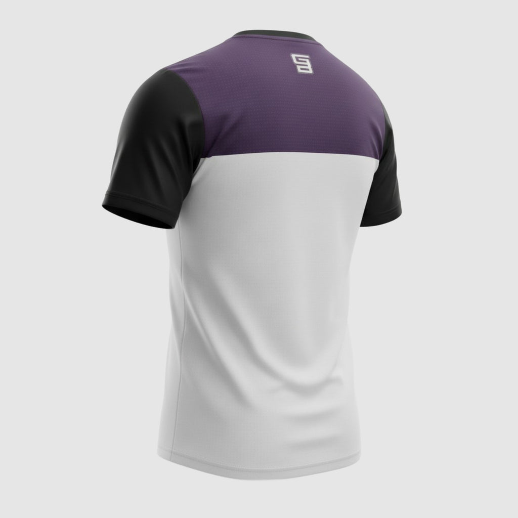 Jersey GangBrand MTB Manga Corta Beige/Uva/Negro