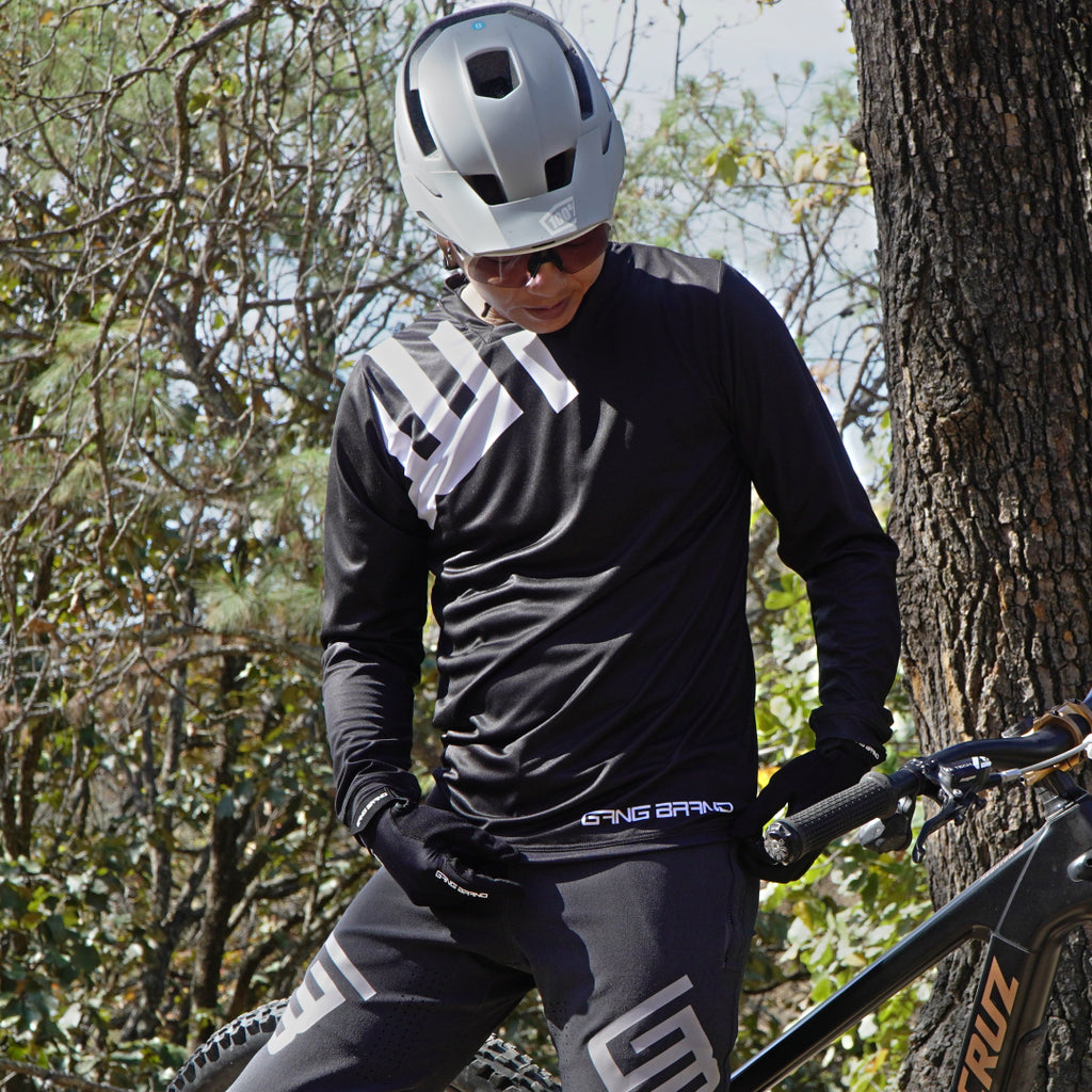 Jersey GangBrand MTB Manga Larga Negro