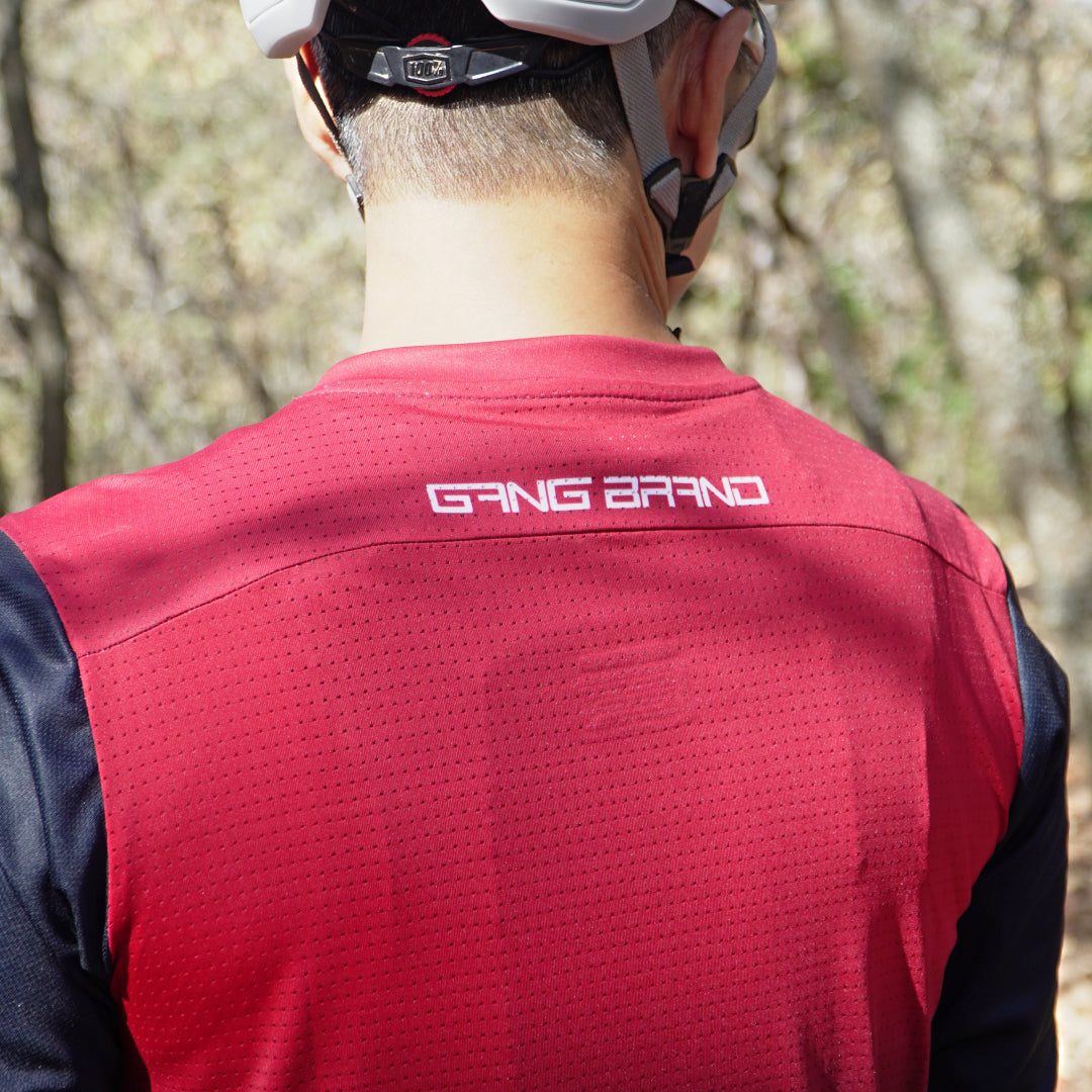 Jersey GangBrand MTB Manga Larga Tinto