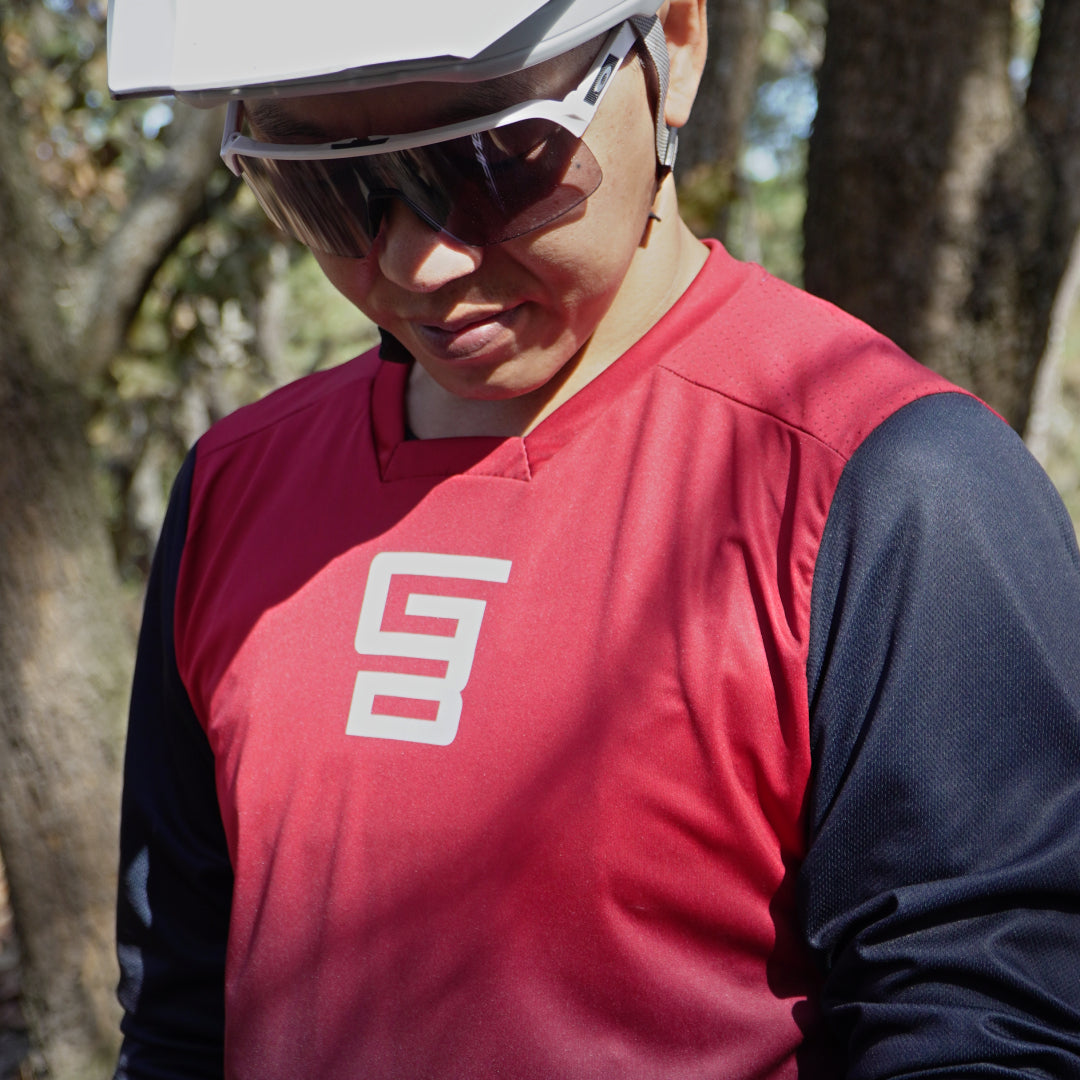 Jersey GangBrand MTB Manga Larga Tinto
