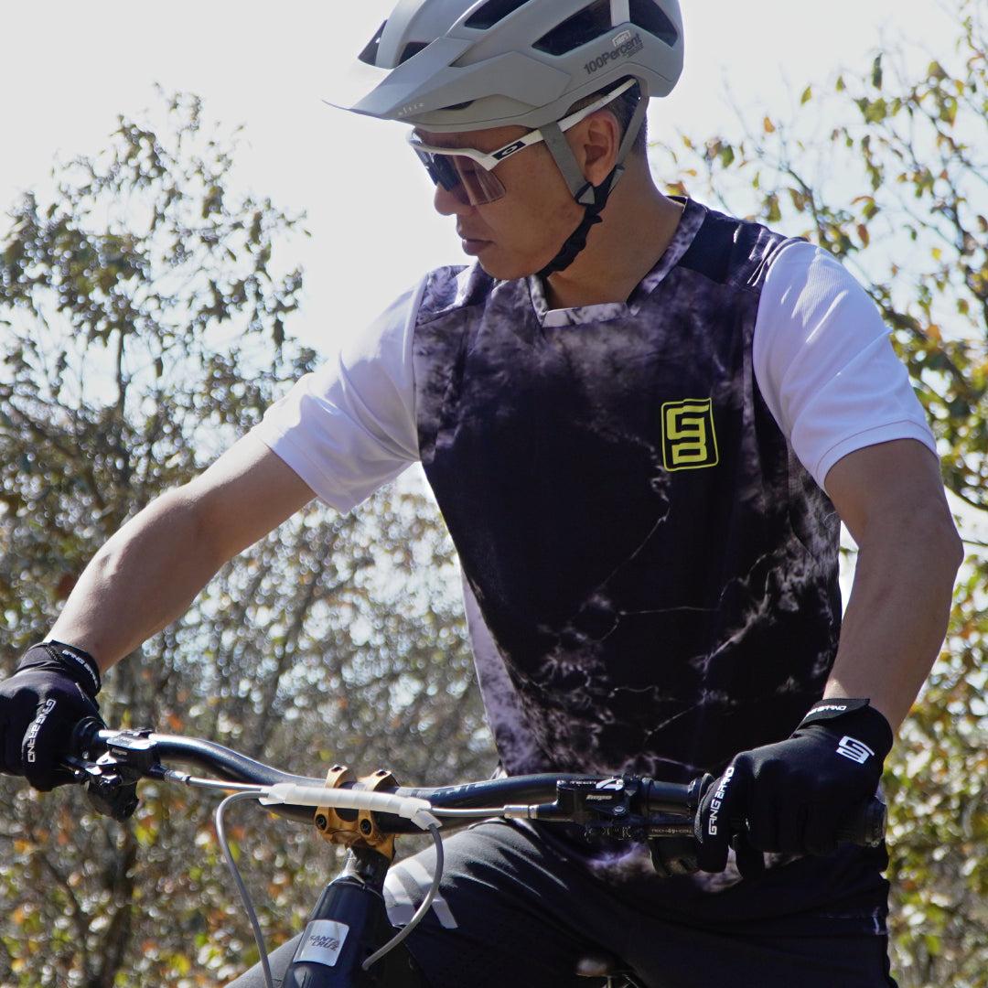 Jersey GangBrand MTB Manga Corta Smoke & White